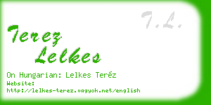 terez lelkes business card